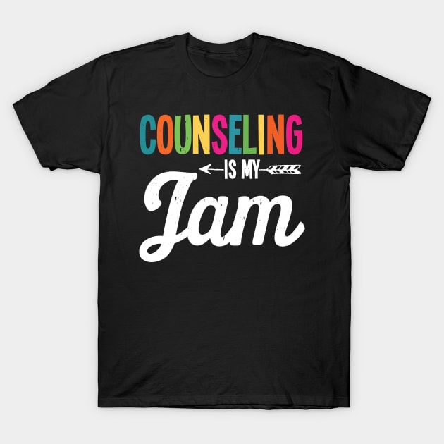 Counseling is my jam school counselor  Teacher T-Shirt by Caskara